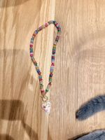 Herz Anhänger Collier bunte Perlen neuer Zustand