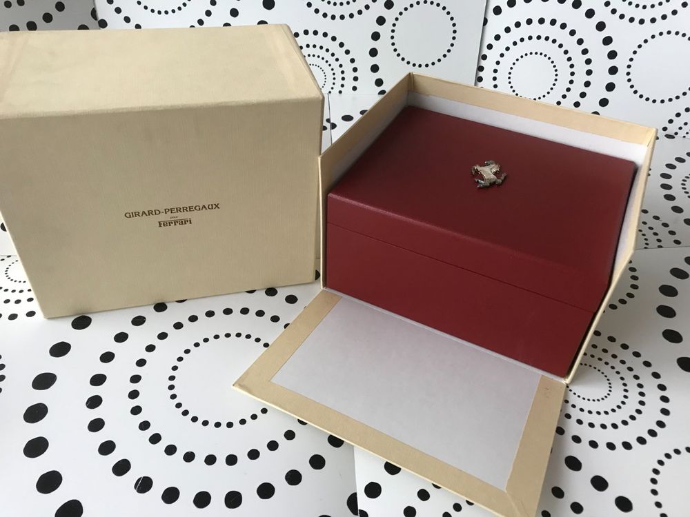 GIRARD-PERREGAUX p. FERRARI WATCH CASE BOX ECRIN SCHACHTEL ! (Gebraucht ...