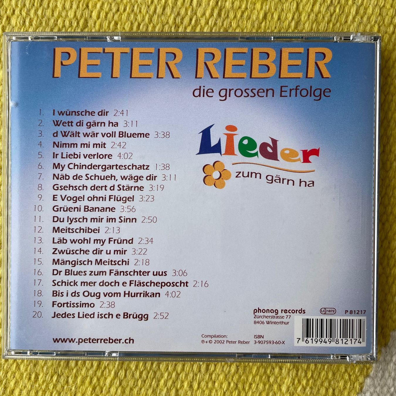 CD: PETER REBER-DIE GROSSEN ERFOLGE – Usato da Rorschacherberg venduto da CD-Roli 1