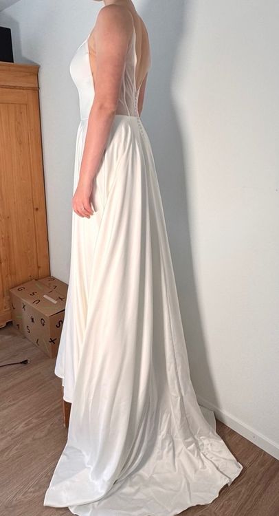 Vestiti: Minimalistisch Hochszeitskleid Melory Bridal Rückenfrei – Nuovo e nell'imballaggio originale da Zürich venduto da mia_v5l8