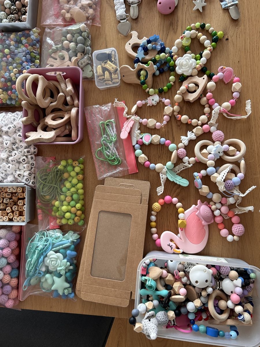 Kit bricolage: Bastelmaterial Schnullerketten XXL! – Nuovo (secondo la descrizione) da Rothrist venduto da Nadjane 5