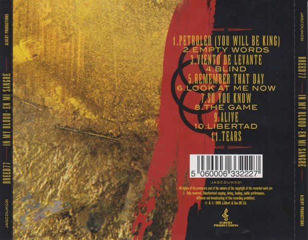 CDs: Breed 77 - In My Blood – Gebraucht aus Uzwil von visions77 1