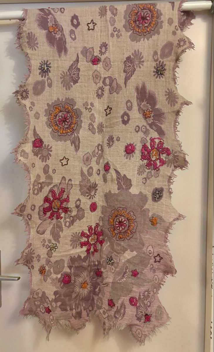 Foulards, Tücher & Schals: Écharpe brodée – Neu (gemäss Beschreibung) aus VERNIER von pivoine01 1