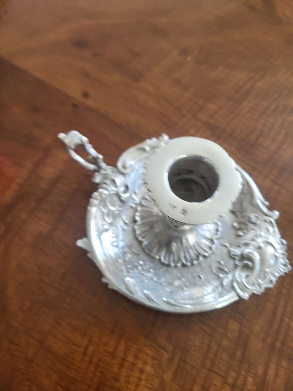 Portacandele: Kerzenhalter 800er Silber – Usato da Schaffhausen venduto da Bobi013