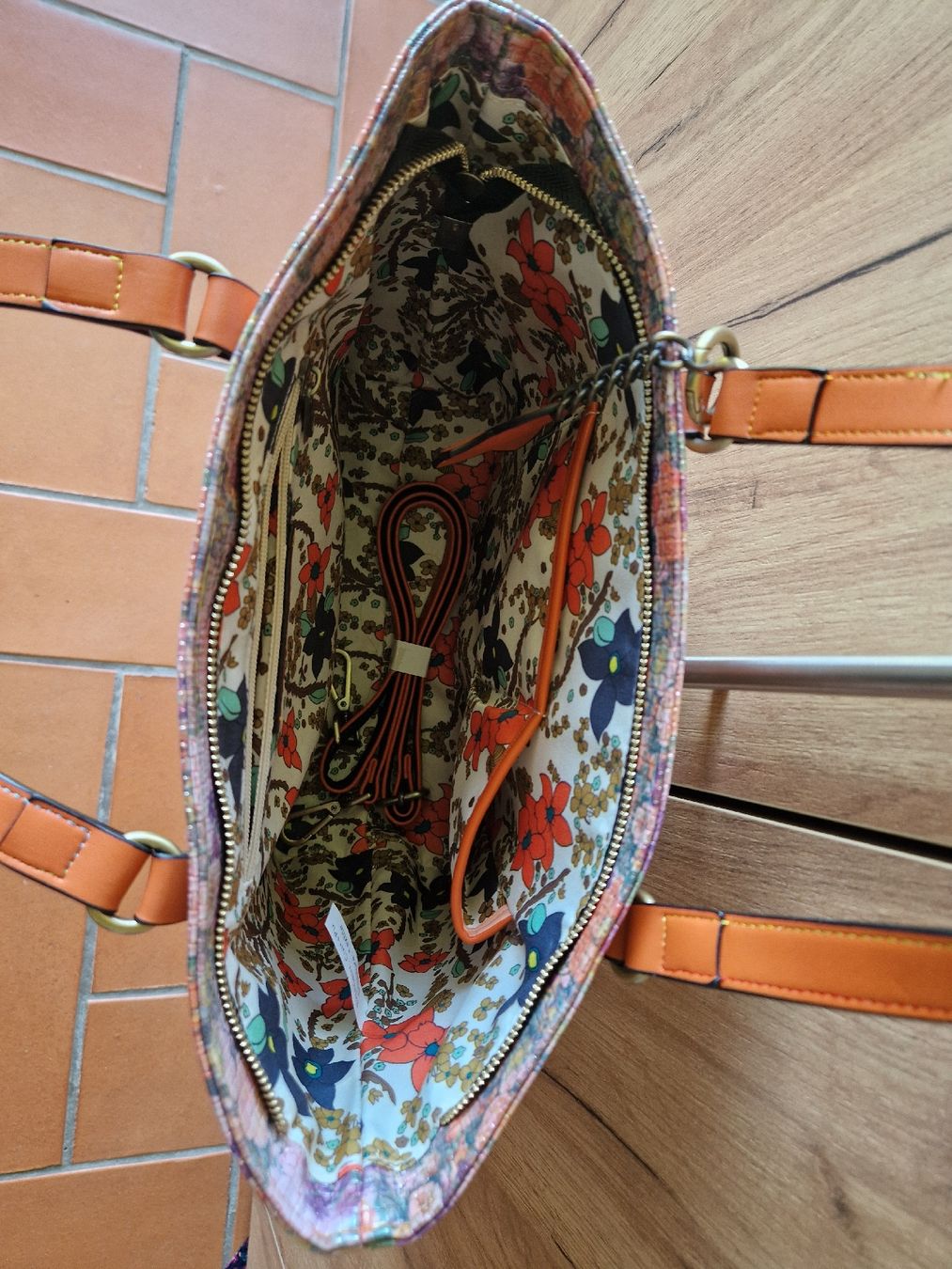 Borse da donna: Laura Vita Tasche orange-bunt – Nuovo (secondo la descrizione) da Lichtensteig venduto da Cocabana_16 3