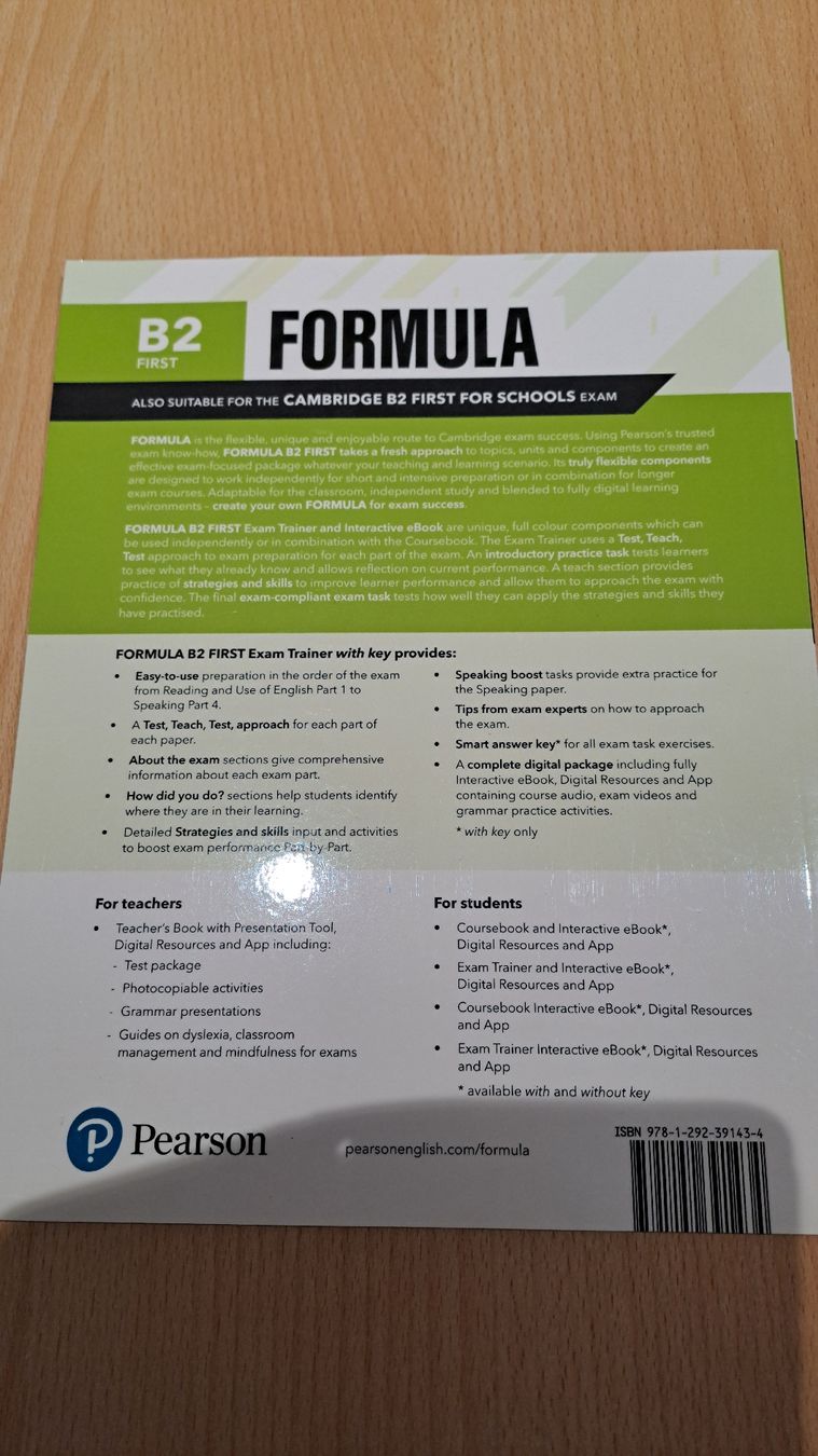 Libri: Formula B2 Exam Trainer – Nuovo e nell'imballaggio originale da Unteriberg venduto da 12Schneehasen 1