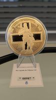 Medaille Die Legende des Wilhelm Tell, 70mm, 110g, Vergoldet