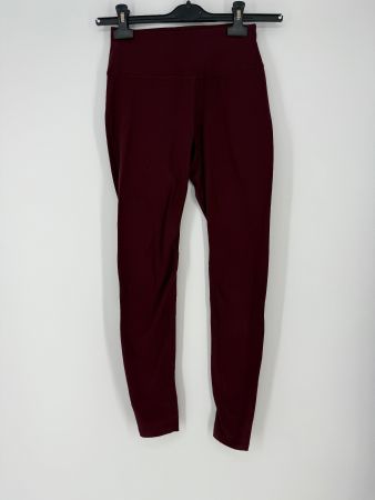 Bordeaux-farbige dicke Leggings Gr. S