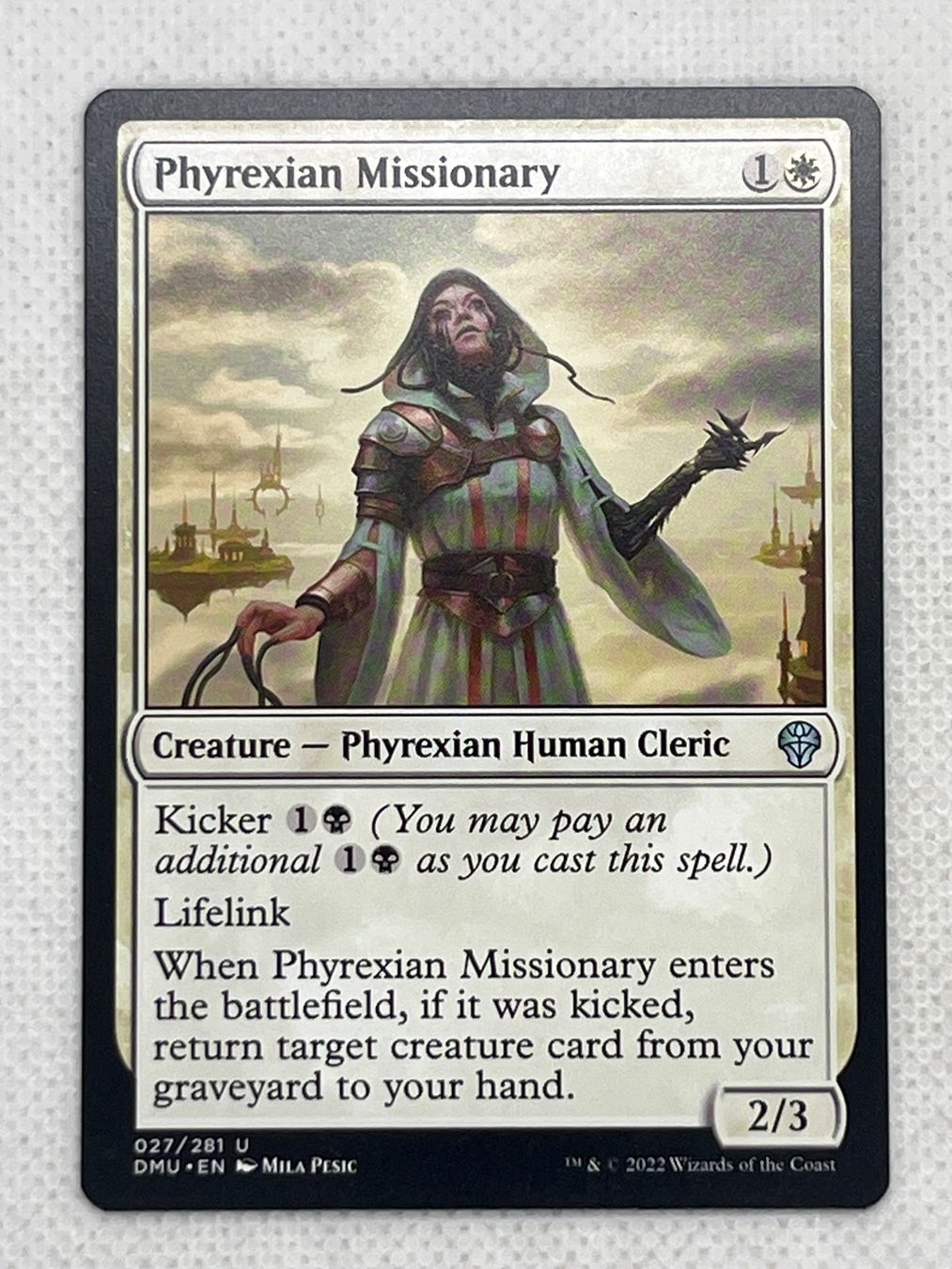 Magic The Gathering Carte collezionabili: MTG Phyrexian Missionary DMU 27 Uncommon – Usato da Hinterkappelen venduto da Kim1992