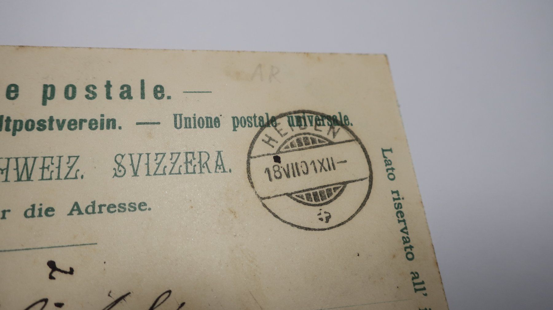 Cartoline postali: Gruss aus Heiden 1901 – Usato da Cormoret venduto da Pascalll2001 5