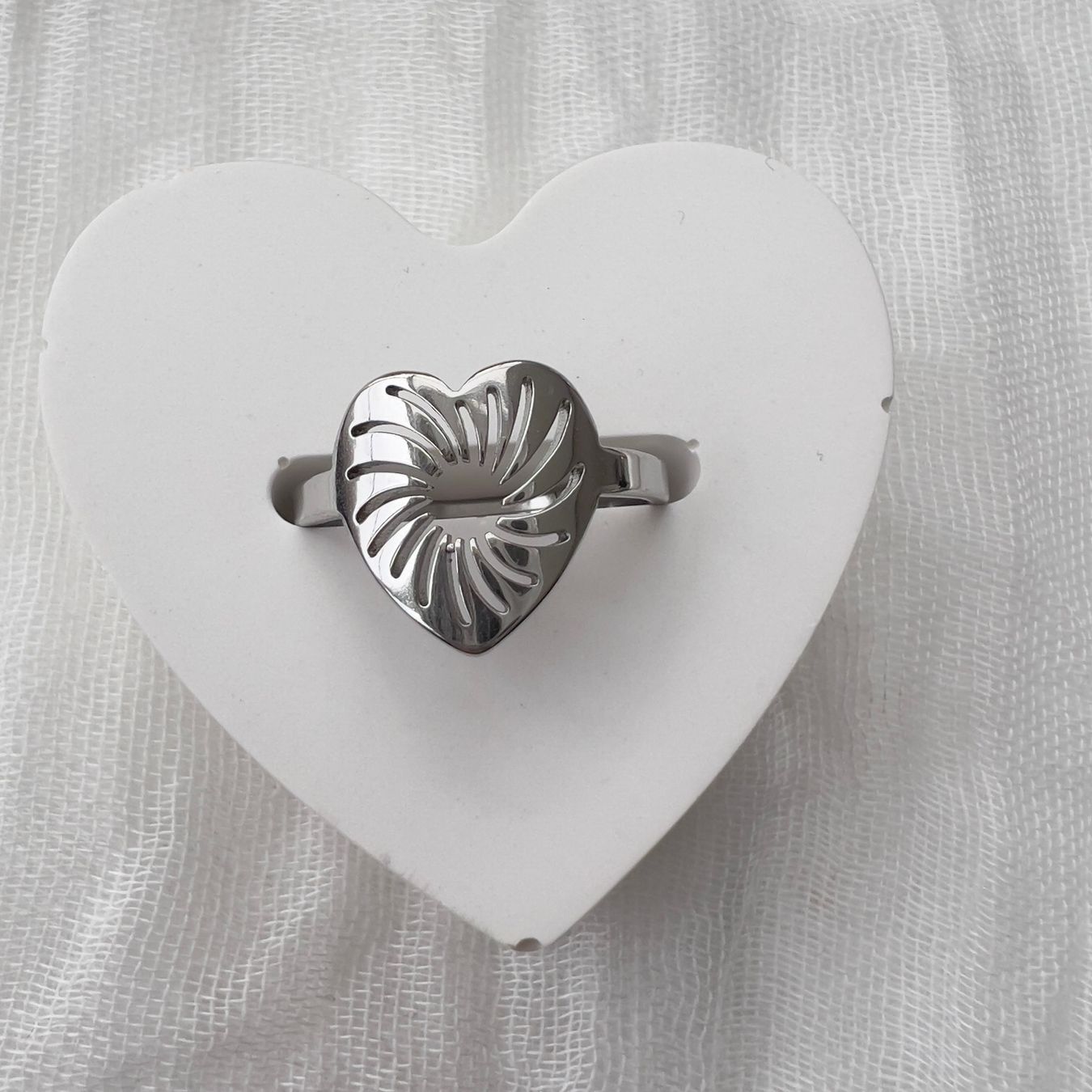 Anelli: Bague coeur – Nuovo (secondo la descrizione) da Pully venduto da sunaddict 1