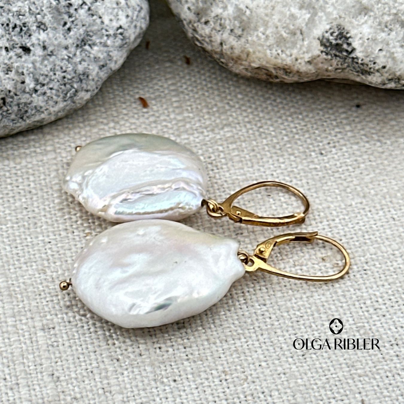 Olga Ribler Ohrringe & -stecker: Perlenohrring, Silber vergoldet – Neu (gemäss Beschreibung) aus Luzern von MonikaS03 1