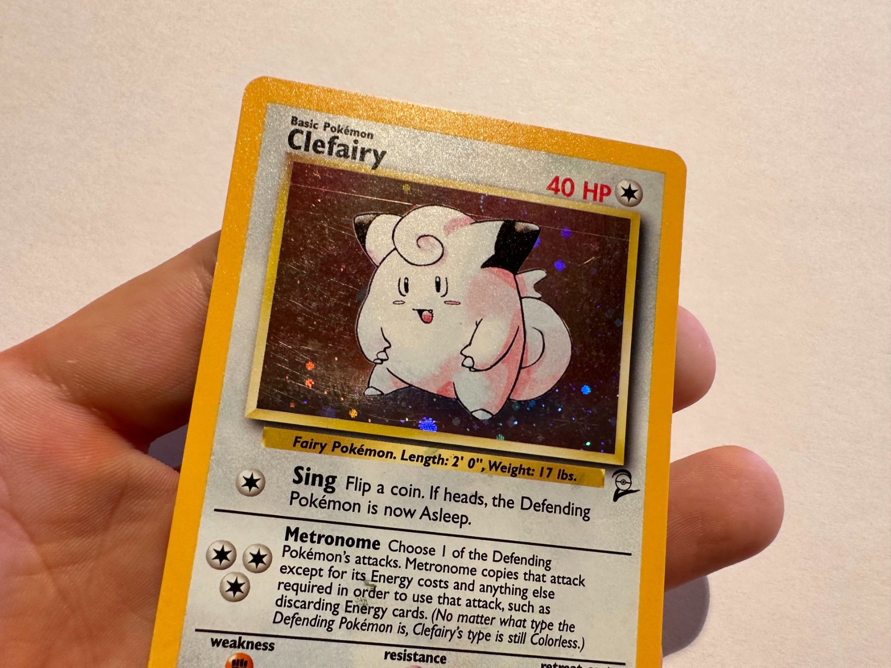 Pokémon Carte collezionabili: Clefairy holo Base 2 EN – Usato da Hagendorn venduto da Pokecollectorch 4