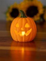 Halloween Kürbis Jack-o'-Lantern für LED-Teelicht, 3D-Druck