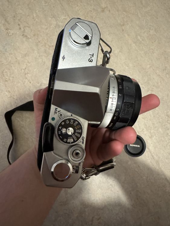 Konica Appareil photo: Konica Autoreflex T3 analog Kamera mit Hexanon 57mm 1.4 – D'occasion à Niederbipp par yar_tf6f 4