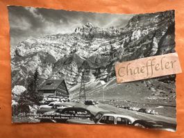 1957 Säntis-Schwebebahn, Talstation und Restaurant. Feldpost