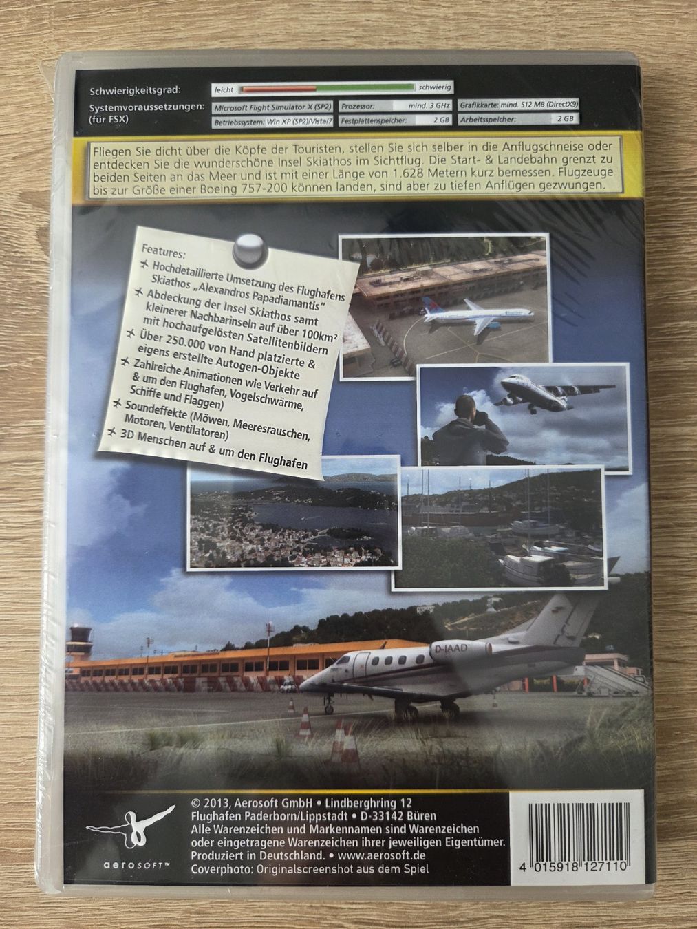 Spiele: Skiathos X for Flight Simulator X FSX - PC - NEW – Neu und originalverpackt aus Carouge GE von Franllo 1