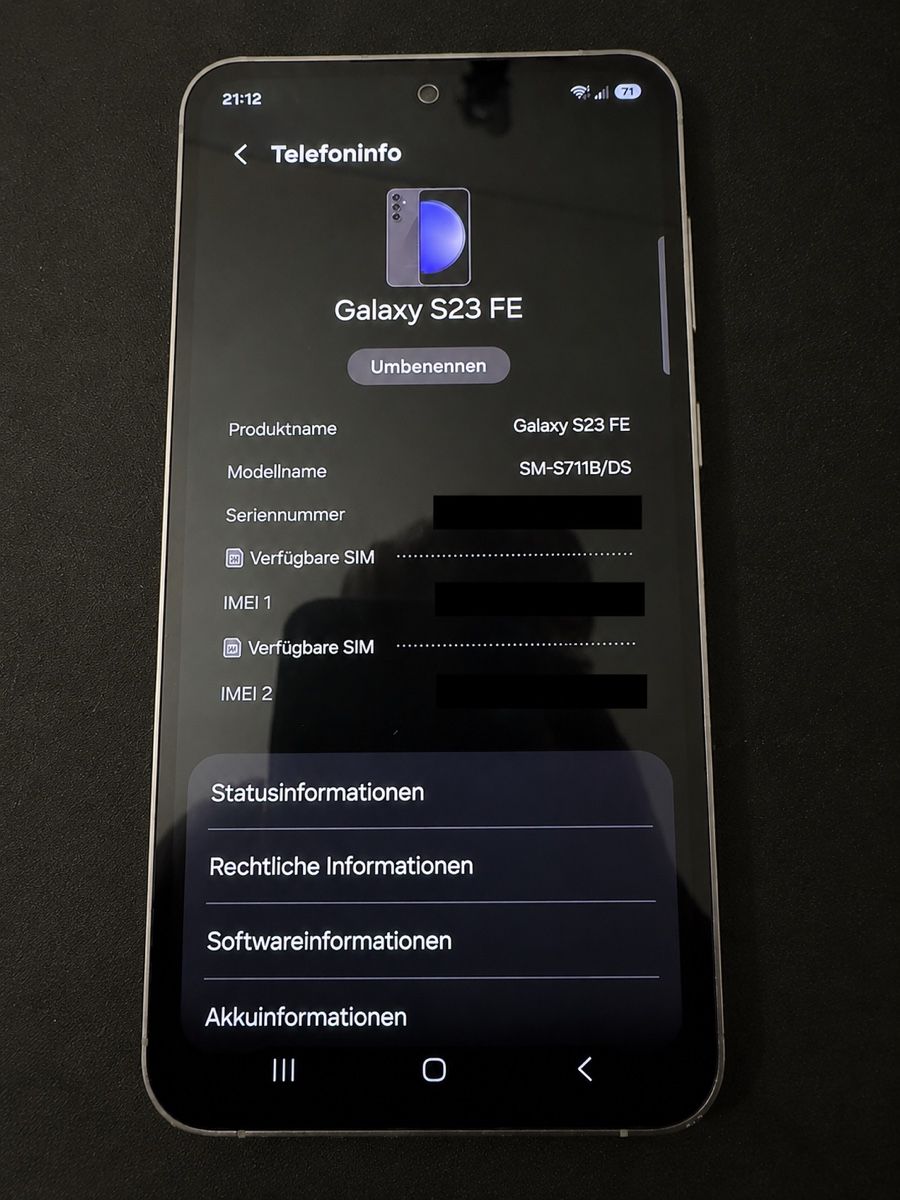 Samsung Handys / Smartphones: Samsung Galaxy S23 FE 128 GB Grau – Neu (gemäss Beschreibung) aus Selzach von SiendoGaming