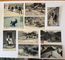 10 cartes postales anciennes Suisse