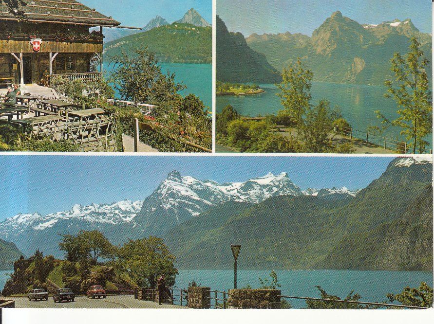 Cartoline postali: Axenstrase Rütli ca. 1970 – Usato da Bürglen TG venduto da StampGraf
