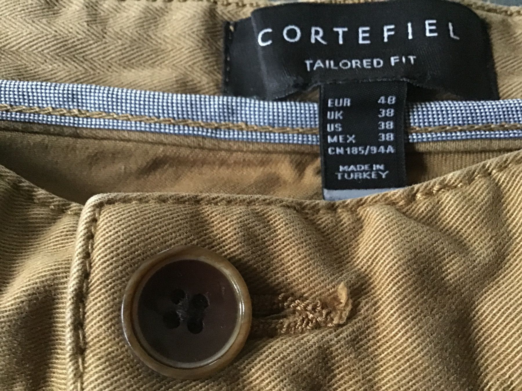 Pantaloni: CORTEFIEL MÄNNERHOSE TAILORED FIT COGNAC – Usato da Glattfelden venduto da ire_w6h2 1