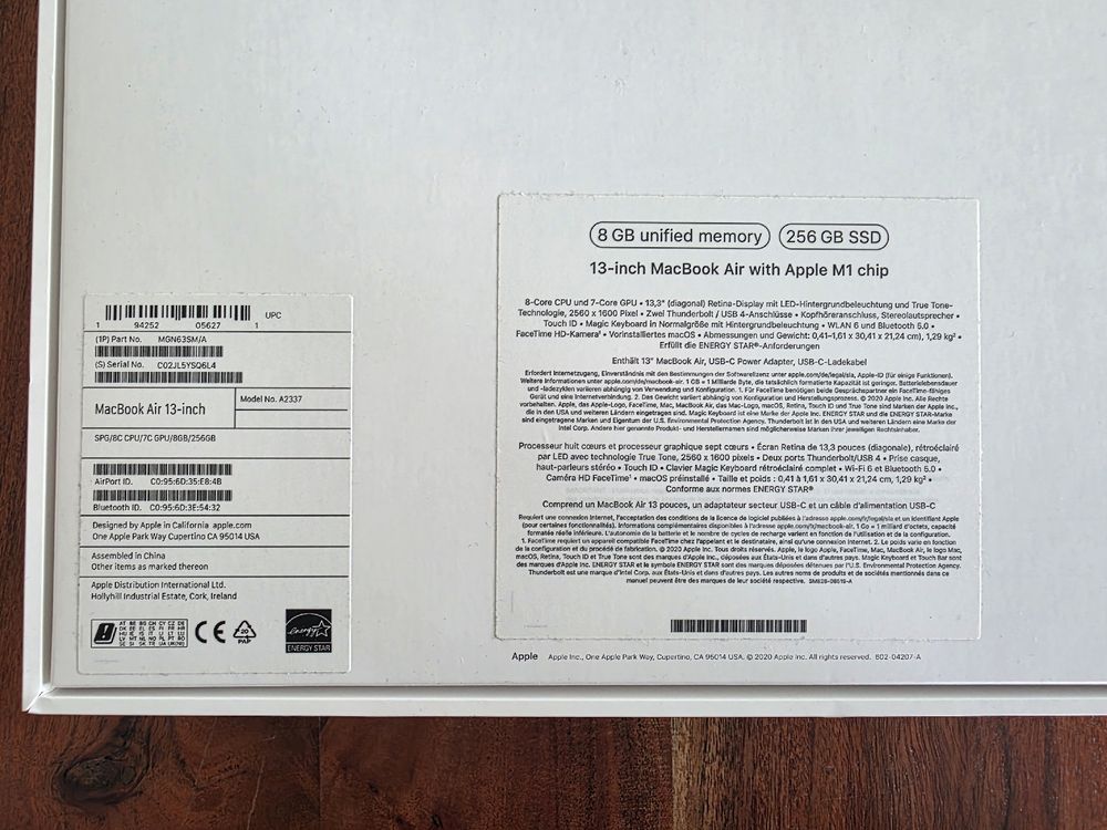 Apple Notebook: MacBook Air 13-inch – Nuovo (secondo la descrizione) da Oberbuchsiten venduto da Steffi_meister 4