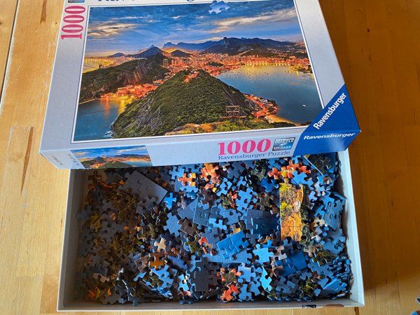 Ravensburger Puzzles: Puzzle Ravensburger Rio De Janeiro 1000 pezzi – Neu (gemäss Beschreibung) aus Carabbia von  1