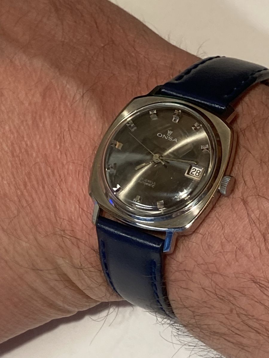 Orologi: Onsa Vintage Uhr der 70 er Automatic 34 mm – Usato da Glattbrugg venduto da vintagemania