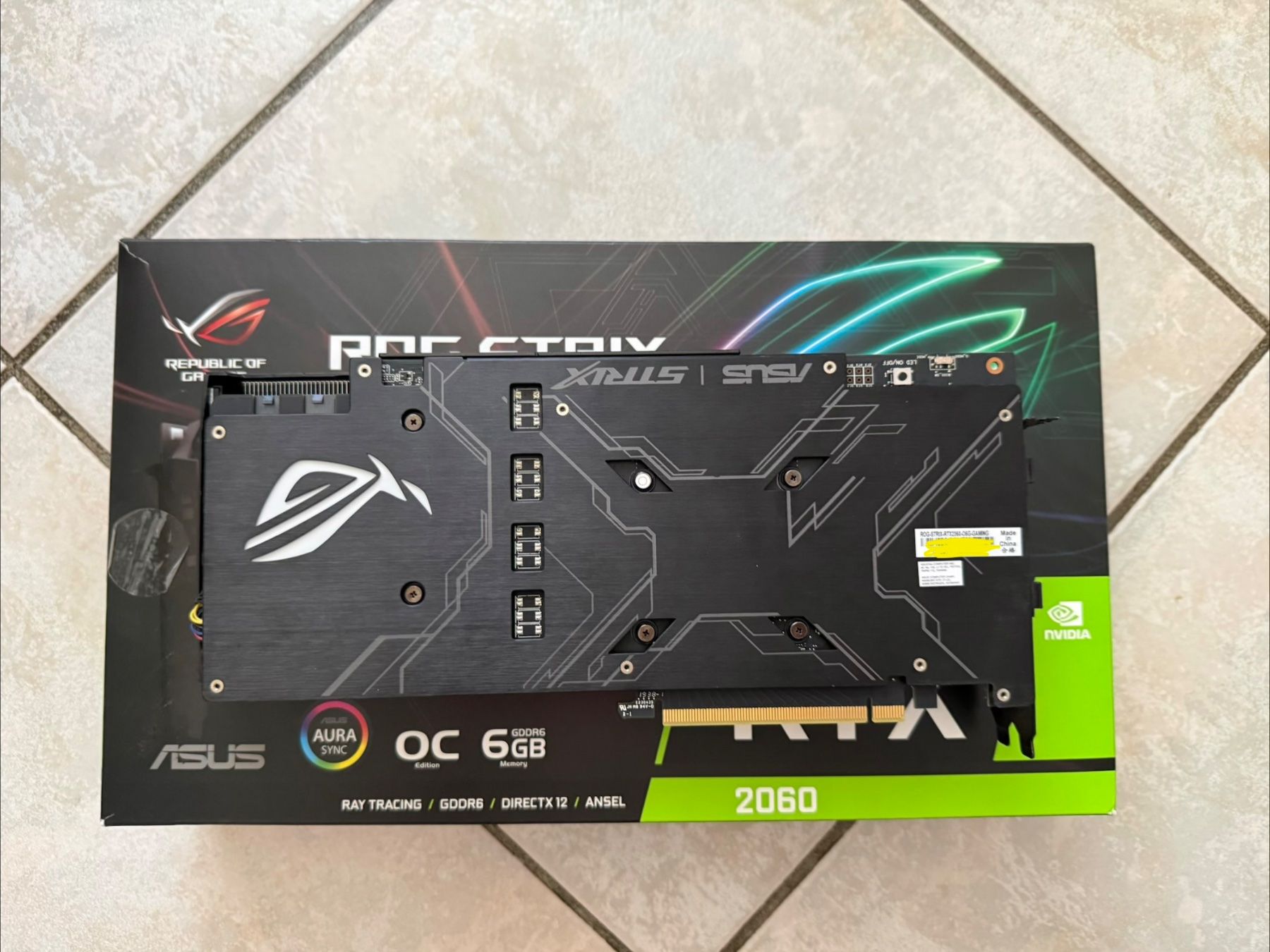 Nvidia Grafikkarten: ROG Strix Gaming Nvidia RTX 2060 OC 6GB – Gebraucht aus La Rippe von Thaicker 2