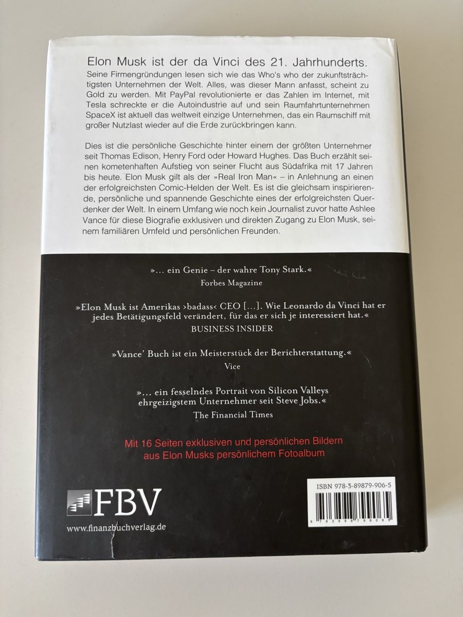 Libri: Elon Musk - Biographie – Usato da Wiesendangen venduto da linktheduude 1