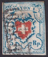 17II, Rayon I hellblau T.9 A2-O, FRANCO im Kasten von BASEL