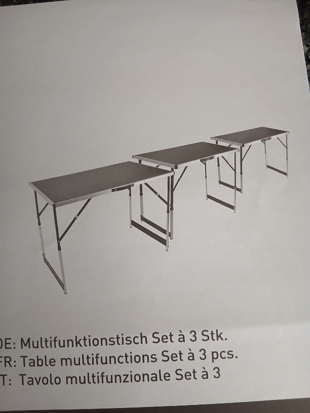 Tische: lot de 3 tables – Neu (gemäss Beschreibung) aus Biel/Bienne von Monhub