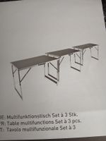 lot de 3 tables