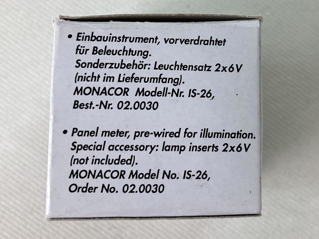Monacor Misurare: MONACOR | Amperemeter | PM-2/3A | Einbauinstrument – Usato da Wittenbach venduto da Restwert_St-Gallen 2