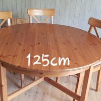 Esstisch Holz, braun, für 6 - 8 Personen, ausziehbar