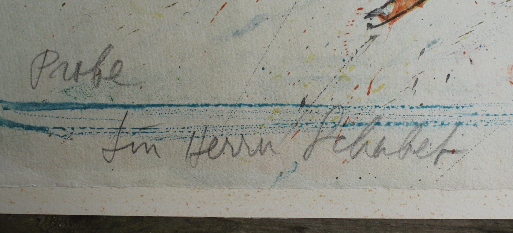 Grafica & Litografie: Fritz Hug Original Litho Ente Probe Widmung Handsigniert – Usato da Zürich venduto da Auctionata 2