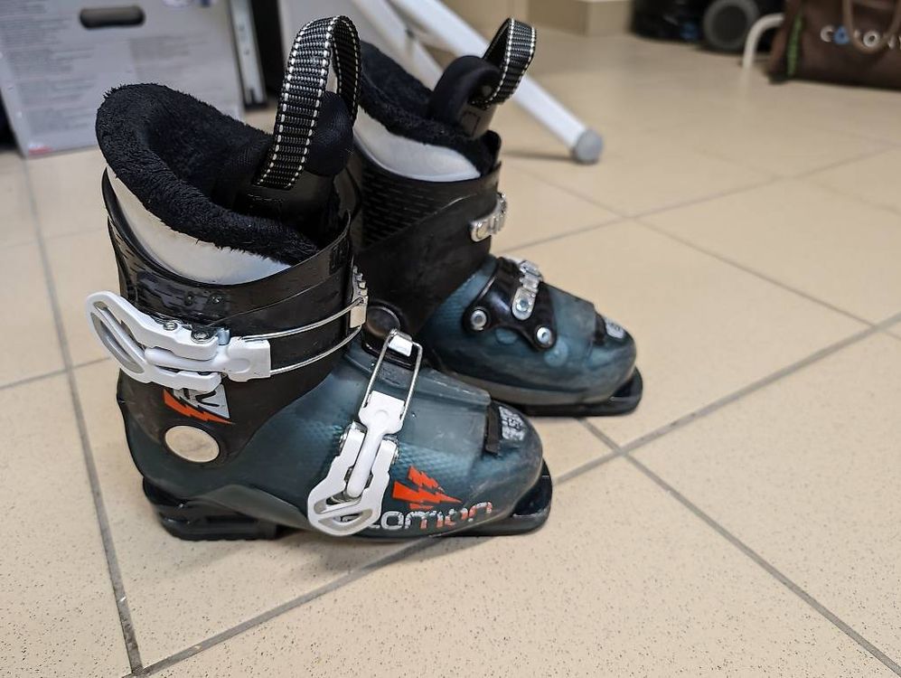 Skischuhe Kinder Ski Schuhe Salomon T2 MD 18 Grösse EU 28.5 1
