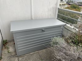 Biohort Gartenbox - silber - guter Zustand