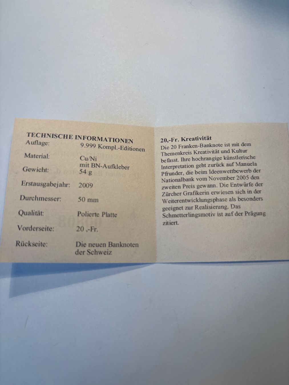 Tutti le monete: Sammlermünze Schweiz – Nuovo e nell'imballaggio originale da Möhlin venduto da Don_Papa 3