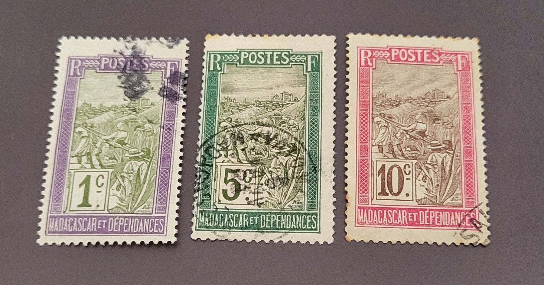 Tutti i francobolli: Madagaskar 1908-27 alte briefmarke – Usato da St Gallen venduto da Stampsalshobby