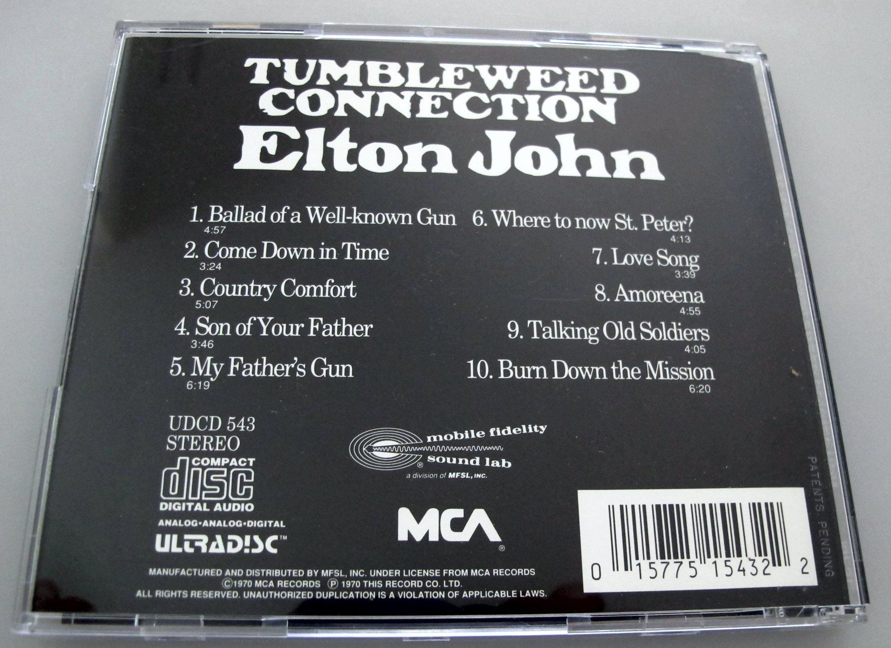 CDs: ELTON JOHN Tumbleweed Connection MFSL Master Recording – Gebraucht aus Reinach AG von Yaris6 1