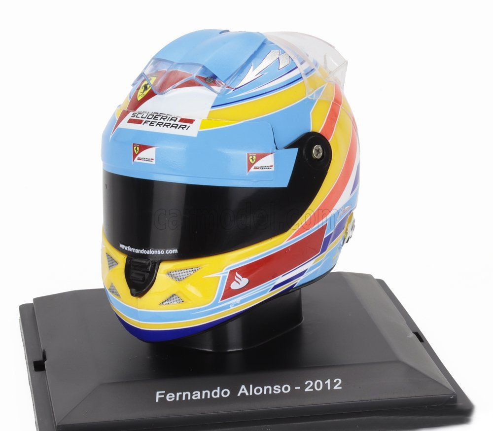 Spark Modellini d'auto: Fernando Alonso Ferrari Formel 1 Helm 1:5 - 2012 – Nuovo e nell'imballaggio originale da Wetzikon ZH venduto da tuningschmiede