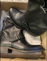 Tommy Hilfiger Lederstiefel,Schwarz, Gr. 38, Neuwertig