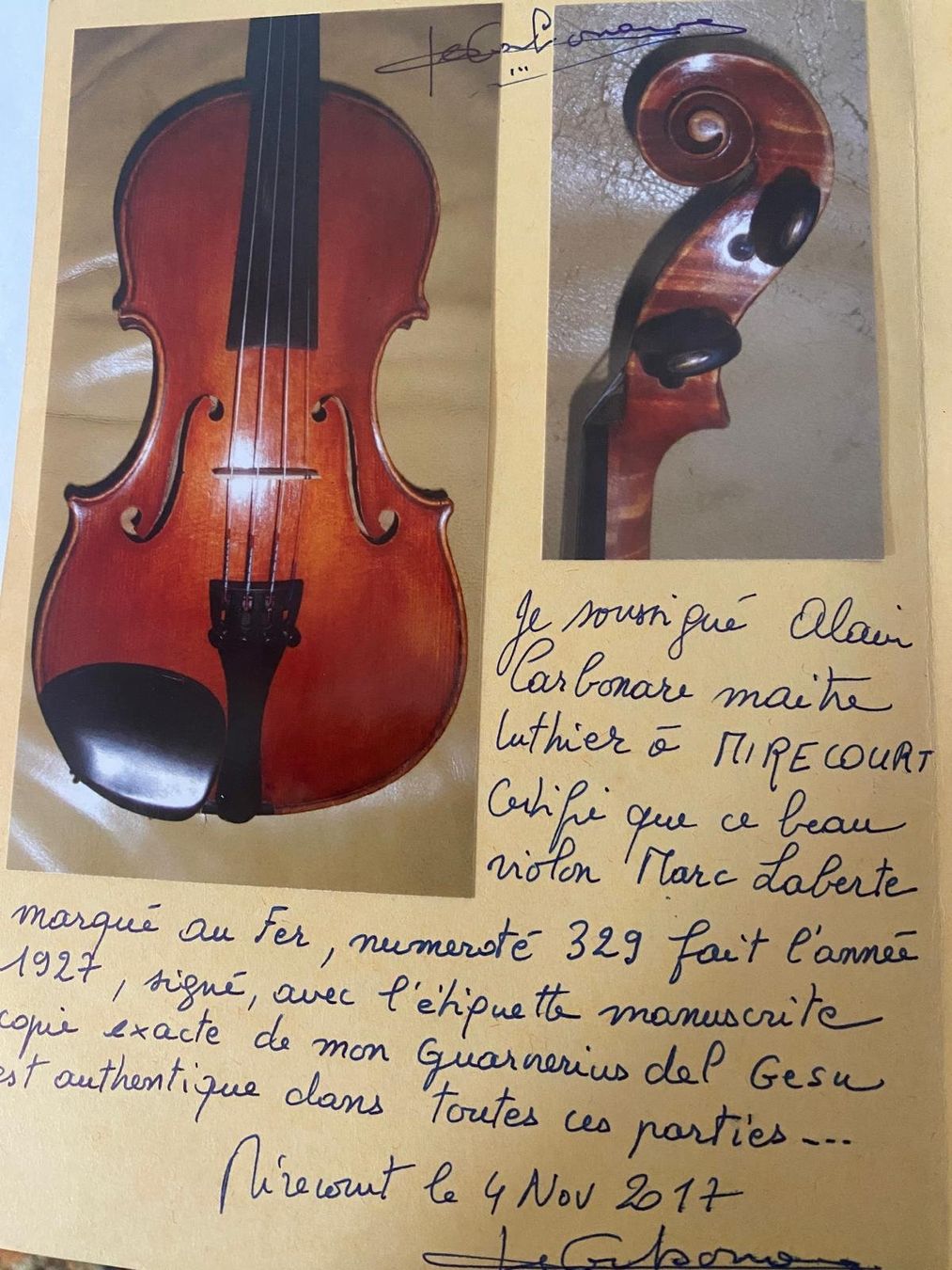 Strumenti musicali: Marc Laberte Violine 4/4 1927 – Usato da Kreuzlingen venduto da basso2