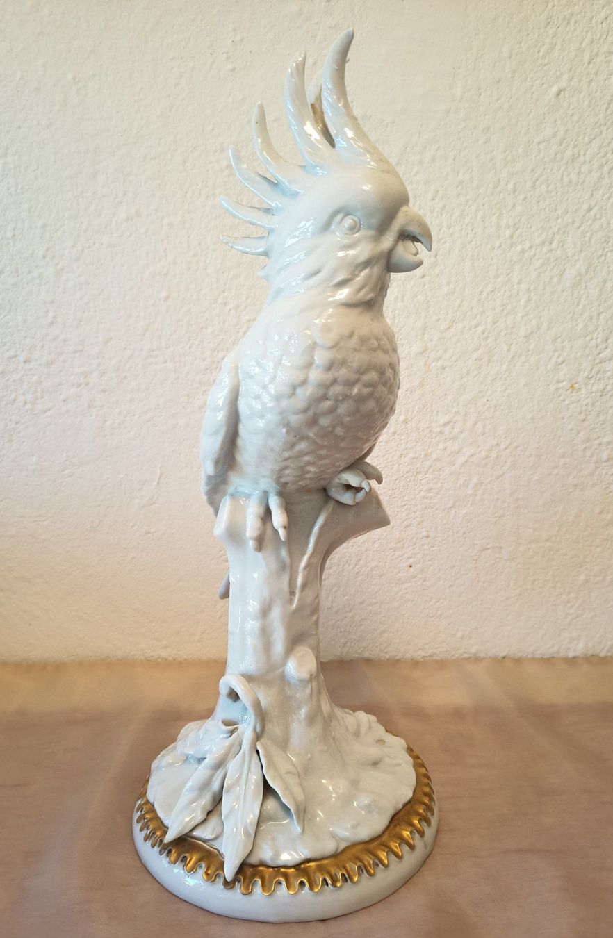 Figuren: Porzellan Figur "Kakadu" – Gebraucht aus Schwerzenbach von oldthings79