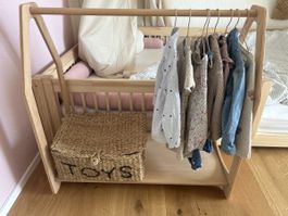 Montessori Kinderkleiderschrank Holz