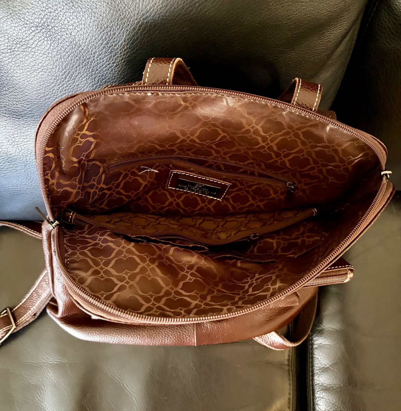 Zaini: brauner Lederrucksack – Usato da Basel venduto da Blinky2 3