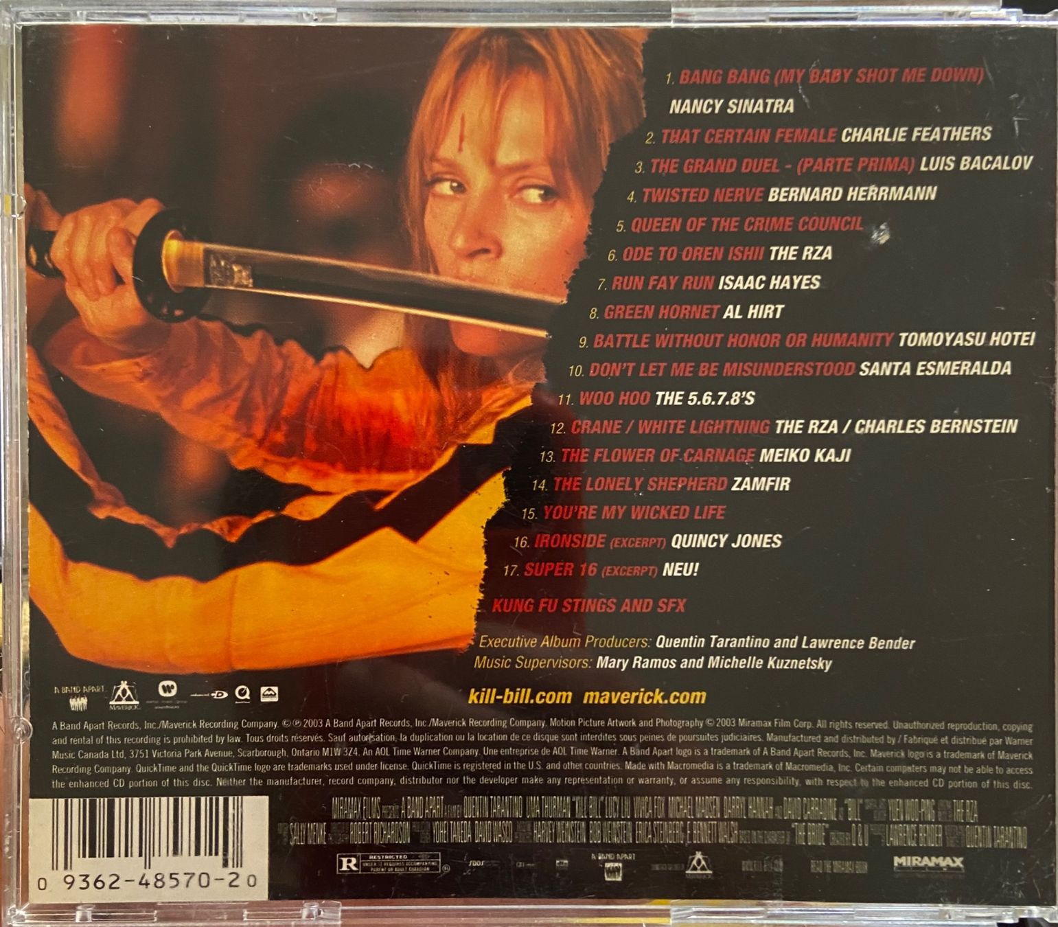 CD: Kill Bill – original soundtrack CD vol. 1 – Usato da Luzern venduto da Lycka 1