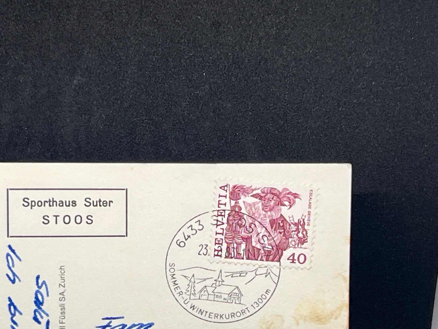 Cartoline postali: Ansichtskarte: Sporthaus Suter Stoos – Usato da Widnau venduto da Brusi9 1