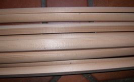 Halbrundstäbe 2500 lang 13 x 13 Fichte, 21 Stück